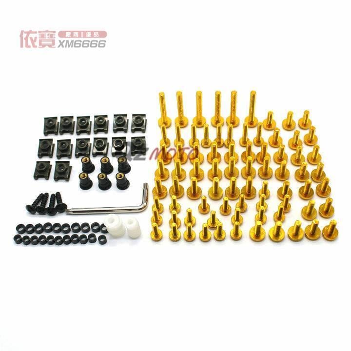 川崎ZX6R ZX-10R Z1000SXZ900Z800 全車外殼螺絲包板彩色螺絲| 招財貓商