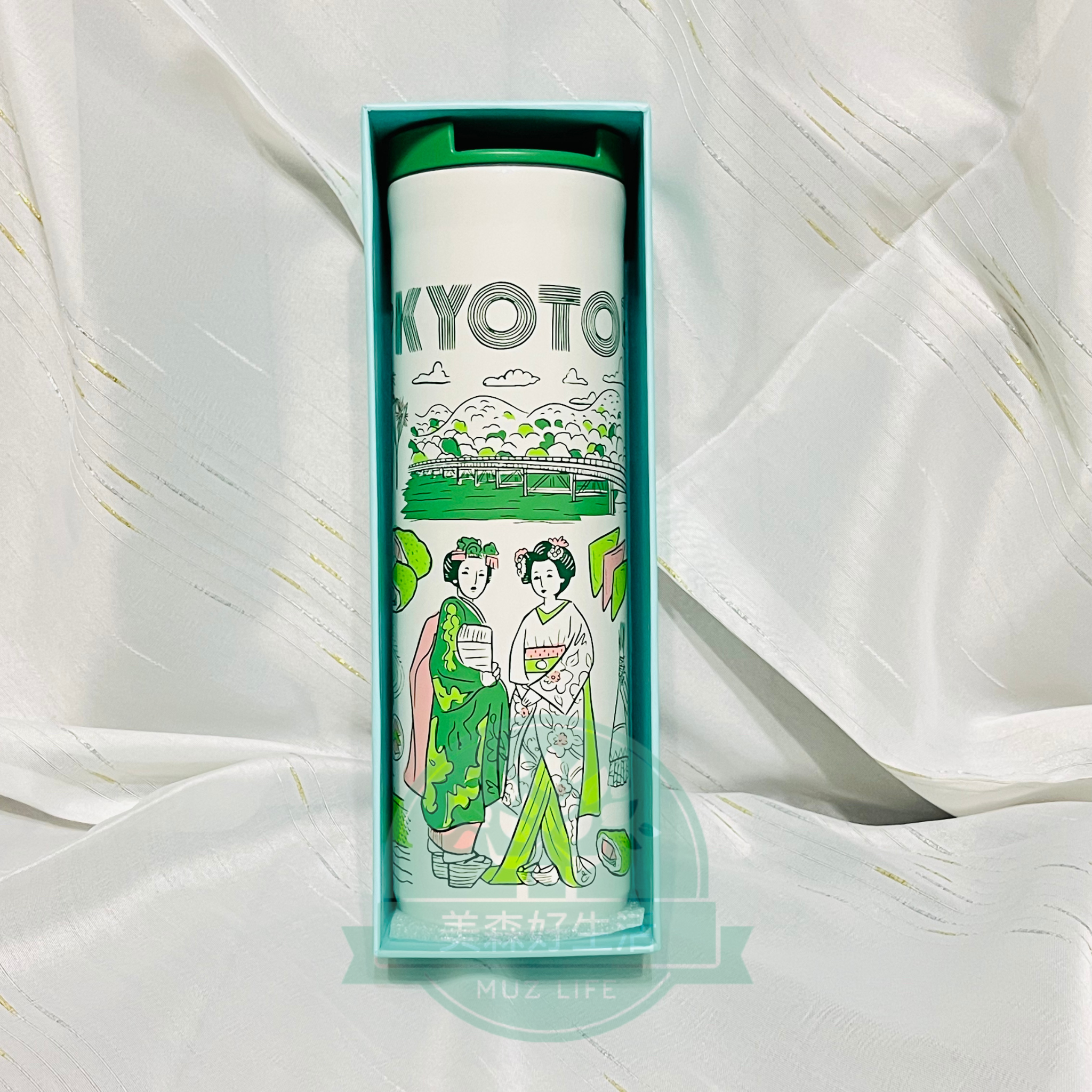 日本代購  Starbucks 星巴克Been There京都KYOTO城市不鏽鋼保溫瓶 8