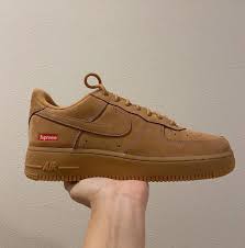 日幣貶值Supreme x Nike Air Force 1 復古小麥色卡其奶茶咖啡DN1555