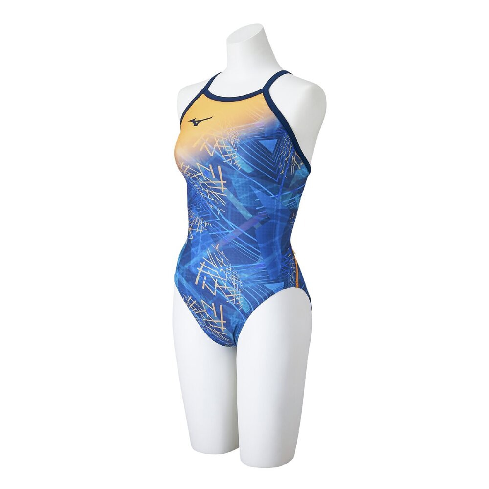 MIZUNO N2MAC771- EXER SUITS 女泳衣 連身中叉泳衣 耐久 練習型【iSport愛運動】