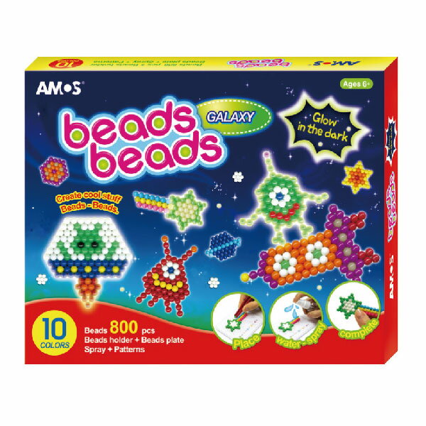 AMOS 阿摩斯 益智 水拚珠 太空主題 / 組 BB6P-G