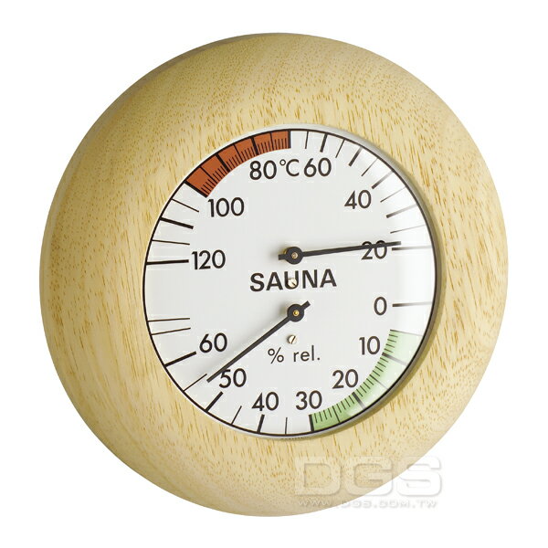 《TFA》毛髮溫濕度計 三溫暖用指針型 Sauna-Thermo-Hygrometer