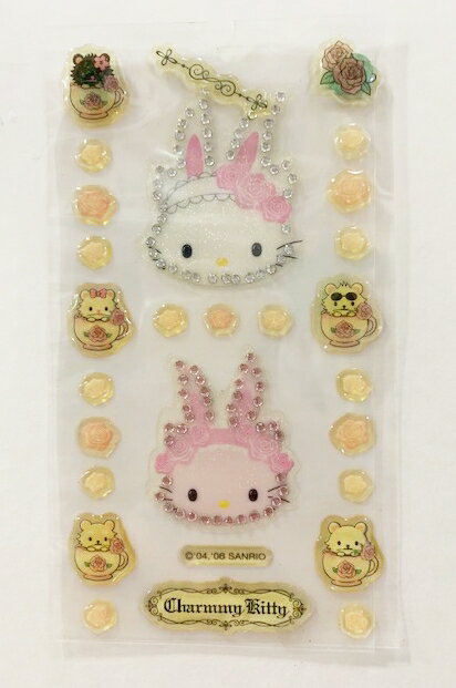 【震撼精品百貨】寵物貓 Charmmy Kitty 三麗鷗 寵物貓半立體貼紙-兔子#84105 震撼日式精品百貨