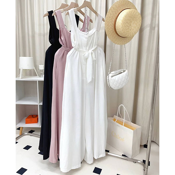 ANNAS 正韓 便宜款 單品實拍 變形蟲 長洋裝 細肩帶 渡假風洋裝 長裙 圖騰 海邊穿搭 性感 海灘裙 韓國 特價 7