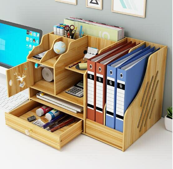 書架 書架桌面家用簡約學生書柜書桌收納置物架簡易辦公桌上收納小架子