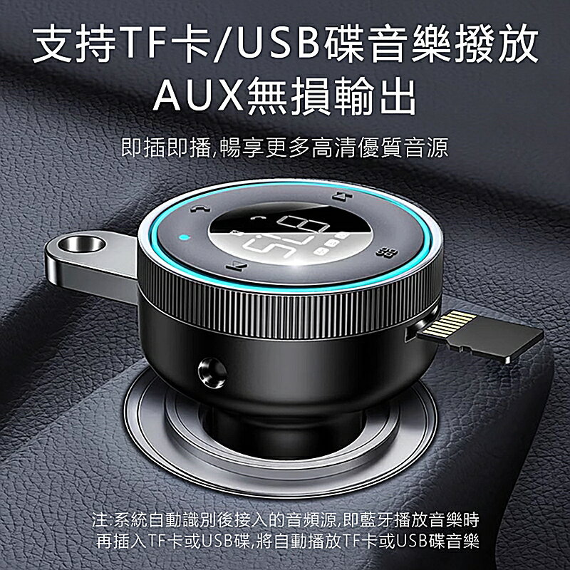 Baseus倍思 樂行車載藍牙MP3雙口充電器CCLH01【APP享6%回饋】 3