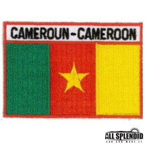 喀麥隆 Cameroun 滿繡 熨斗貼章 國旗 燙布章 3D 圖案貼布 背膠 圖案貼 補破洞 貼布繡 外套 布章