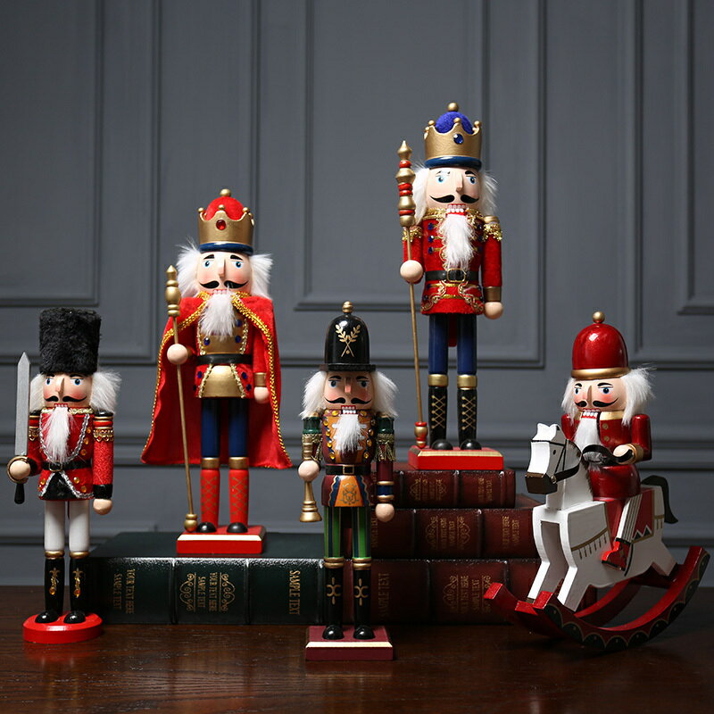 胡桃夾子木偶英國士兵擺件兒童房間臥室酒柜裝飾品家居小擺設創意