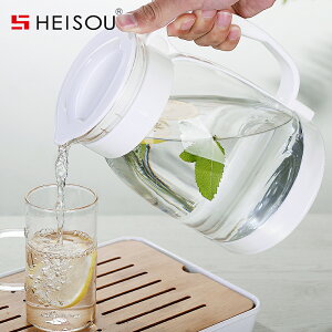 冷水壺玻璃耐熱高溫防爆水瓶家用大容量涼白開水杯茶壺套裝涼水壺