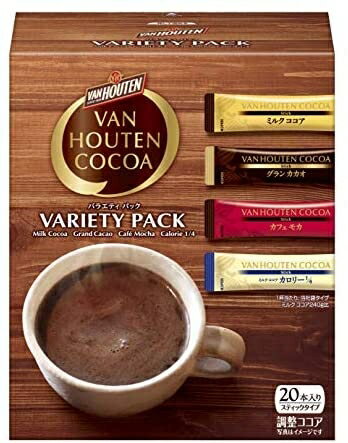 🔥現貨在台🔥日本 VAN HOUTEN COCOA 綜合可可亞粉 20包入 隨身包 4種口味【小福部屋】 1