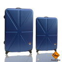 Gate9 米字英倫系列超值兩件組24吋+20吋輕硬殼旅行箱/行李箱