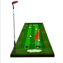 新款POLO高爾夫果嶺室內模擬器推桿練習器用品練習毯球道活動套裝 交換禮物 全館免運
