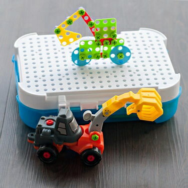 工程玩具兒童電鉆擰螺絲釘玩具拆裝工具箱組可拆卸工程車拼裝寶寶益智拼圖 全館免運
