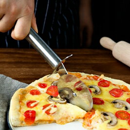 買一送一烘焙diy工具披薩輪刀比薩光刀起酥輪刀披薩刀切刀滾刀不銹鋼烘焙 ATF 全館免運