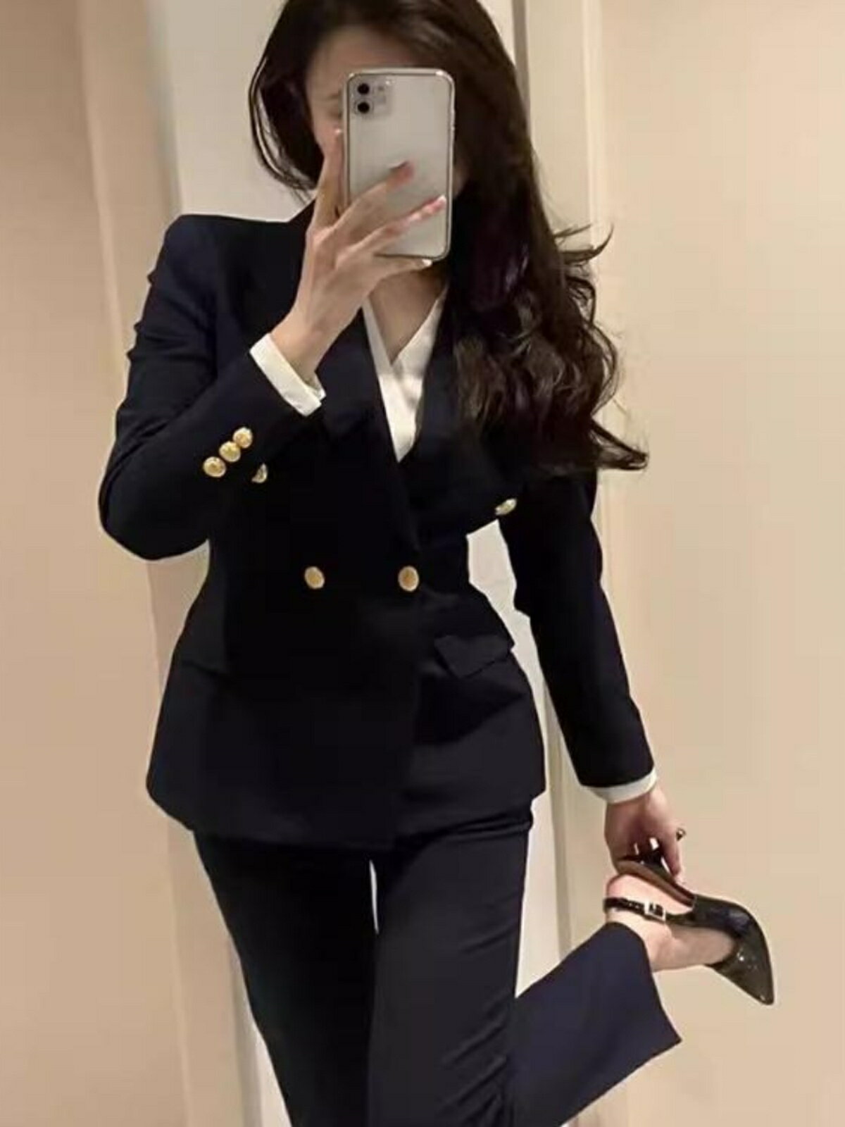 高級感西裝女職業套裝春秋季正裝大學生公務員面試工作服西服外套【淘夢屋】