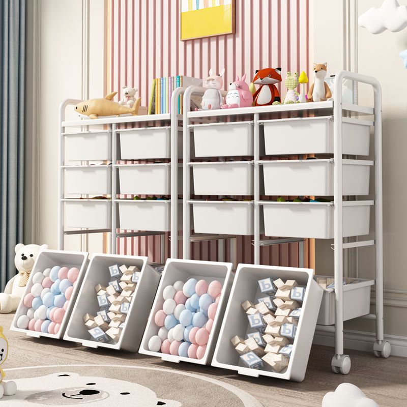 【免運】開發票 美雅閣| 兒童玩具收納架寶寶玩具分類架大容量兒童房落地可移動收納整理櫃