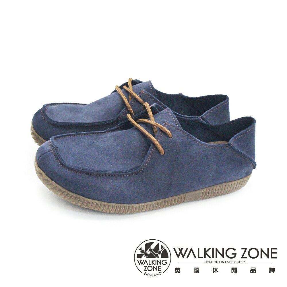 WALKING ZONE(女)可踩式雙穿休閒女鞋-丈藍色