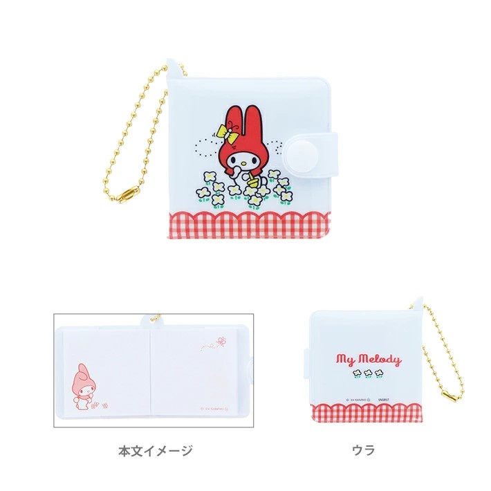 asdfkitty*美樂蒂花園 迷你便條紙本附吊鍊 吊飾 掛飾 鑰匙圈-日本正版商品