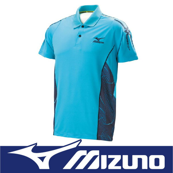 【限時69折！】MIZUNO 美津濃 短袖POLO衫 Slim Fit 合身版型 吸汗快乾 32TA551618 天藍 (男)