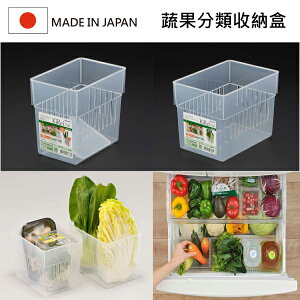 [超取299免運]日本製 inomata 冰箱蔬果分類收納盒 冰箱分隔整理盒 置物盒 收納籃 Loxin【SI1536】