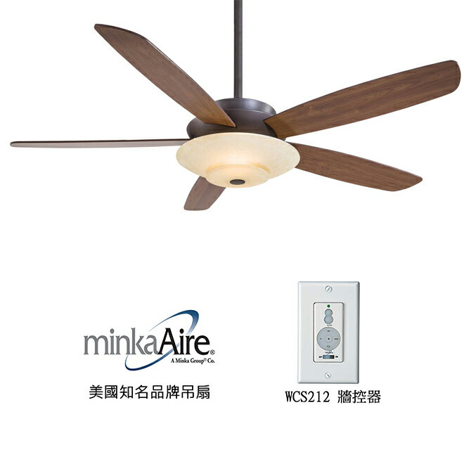 <br/><br/>  [top fan] MinkaAire Airus 54英吋吊扇附上下燈(F598-ORB)油銅色<br/><br/>