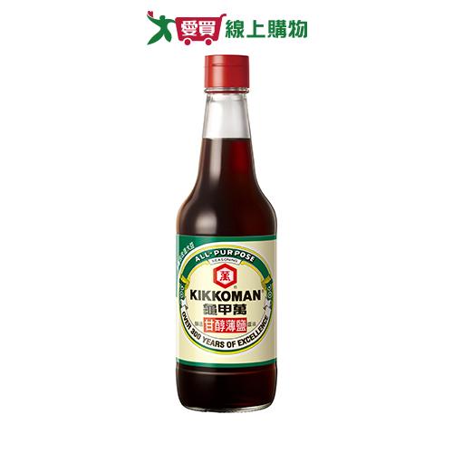 龜甲萬甘醇薄鹽醬油(釀造)500ml【愛買】