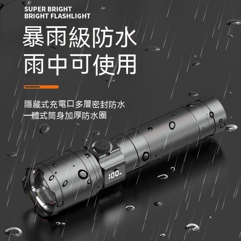 急燈 新款led強光手電筒可充電USB戶
