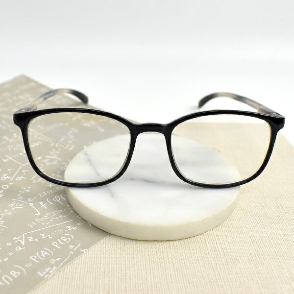 老花眼鏡 黑卡其漸層黑膠框眼鏡【NYK58】