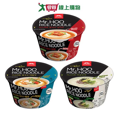 MR.HOO米麵線碗裝系列(泡菜/海鮮/蔥香牛肉)(92-93g/碗)【愛買】