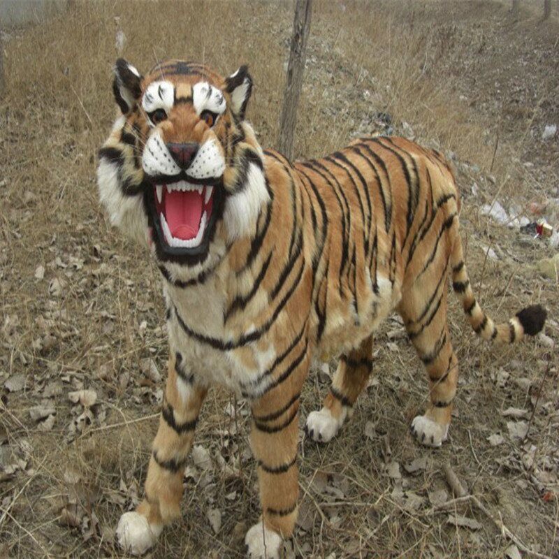大型模擬老虎獅子模型展廳動物園裝飾鎮宅擺件影樓照相道具擺件