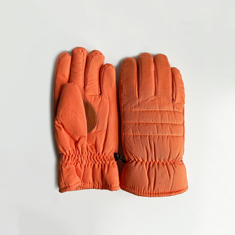 美國百分百【全新真品】Thinsulate 手套 配件 防風 隔熱 防寒 男款 帆布 橘色 L號 AV31