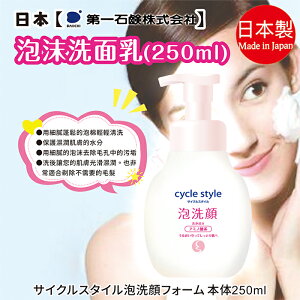日本【第一石鹼】泡沫洗面乳 250ml