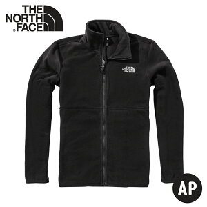 【The North Face 男 TKA200 ZIP-IN 可套式 刷毛保暖外套《黑》】4NA3/刷毛中層/立領保暖中層