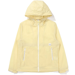 【EiDER】女款防風透氣抗雨連帽外套 黃、黑 / 22EDWM22141