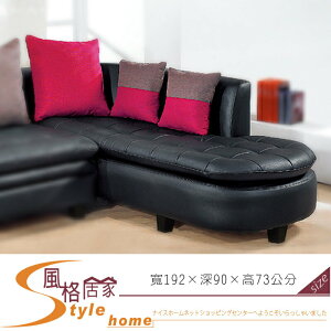 《風格居家Style》A1 L型半牛皮貴妃椅/含抱枕 314-22-LD