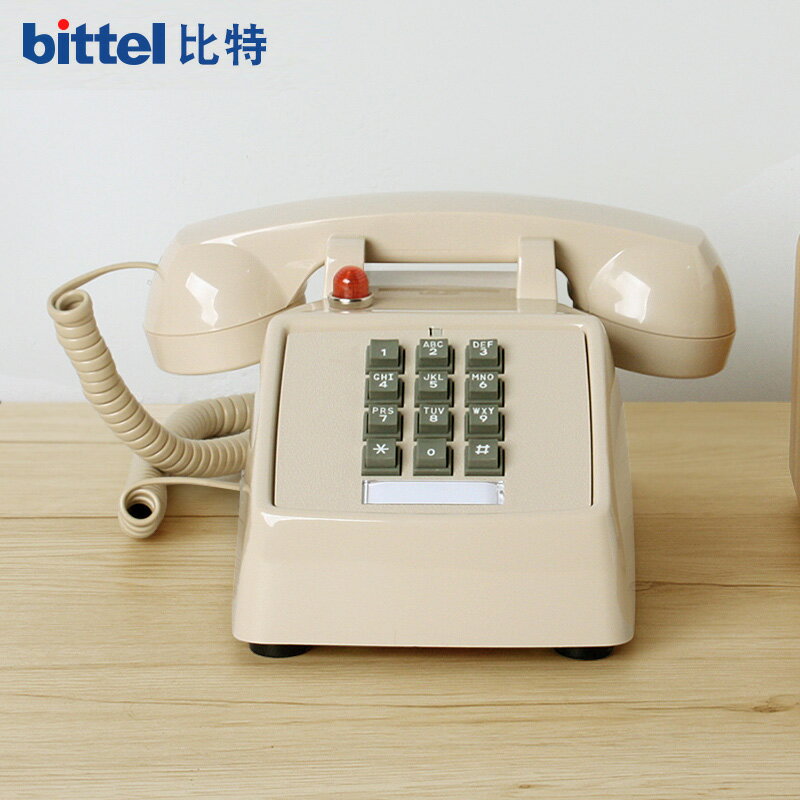比特美式復古商務辦公老式仿古電話機家用創意時尚電話機固話座機