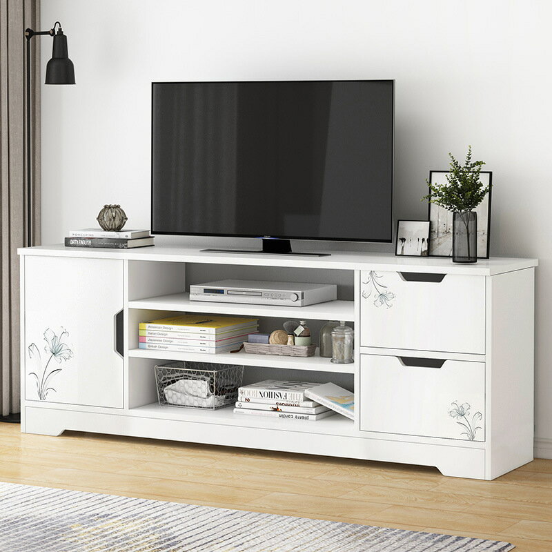 APP下單享點數9% 現代簡約北歐電視柜茶幾組合套裝客廳臥室家用簡易小戶型電視機柜