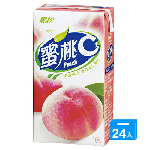 黑松蜜桃C300ml*24入/箱【愛買】