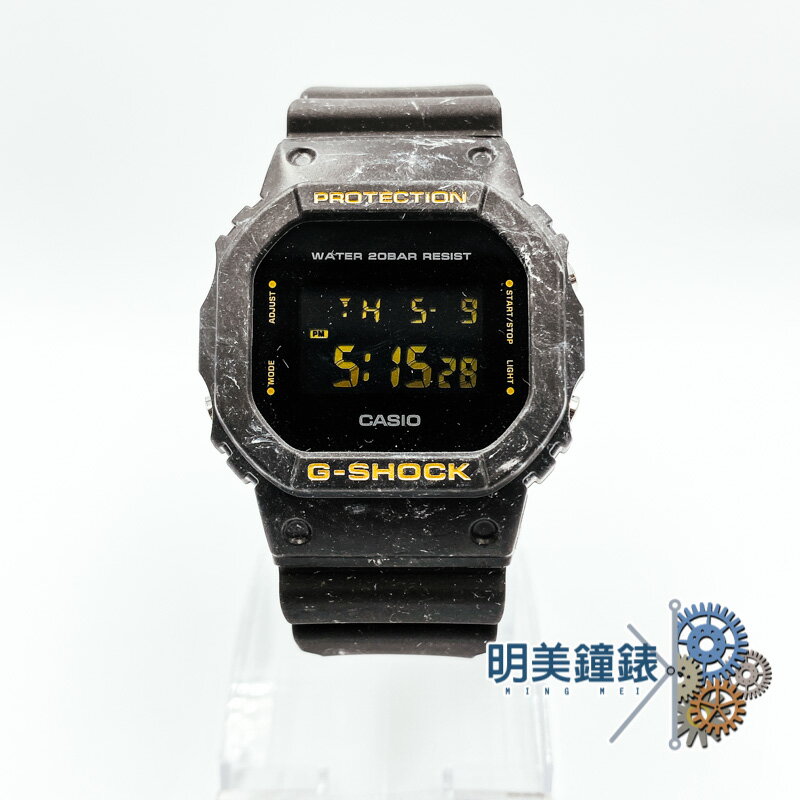 ◆明美鐘錶眼鏡◆CASIO 卡西歐/ G-SHOCK/DW-5600WS-1/復刻經典墨黑色運動錶/特價優惠