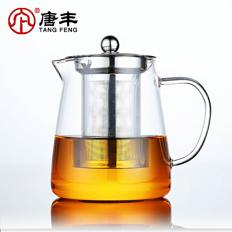 唐豐玻璃茶壺套裝家用耐高溫加厚耐熱紅茶茶具過濾泡茶壺花茶壺z