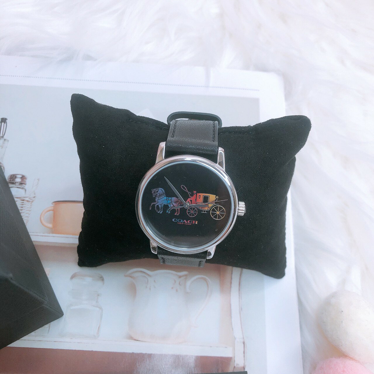 美國代購  台灣現貨 Coach 彩色馬車 女錶 手錶 14503328【送禮精選★APP下單點數4倍送】 1