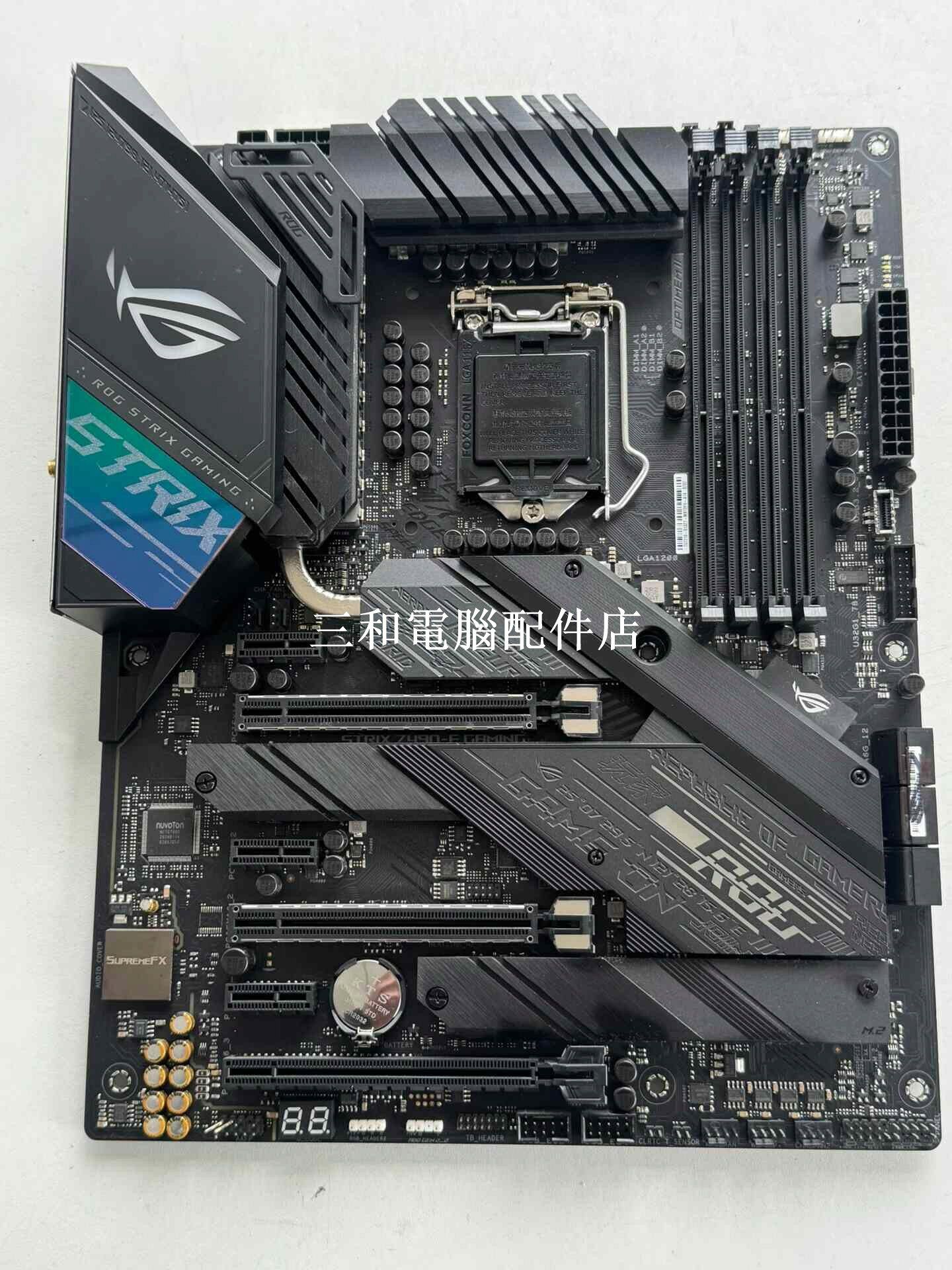 華碩ROG STRIX Z490-E GAMING 體積大板 10 11代處理器 DDR4 最新BIOS 神光同步 成色新 如圖 無天線
