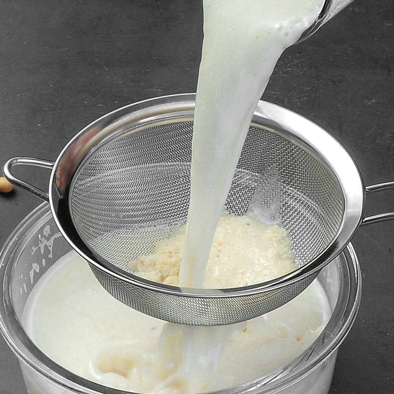 不銹鋼漏勺豆漿過濾網果汁芝麻篩家用廚房撈面撈勺超細麵粉篩
