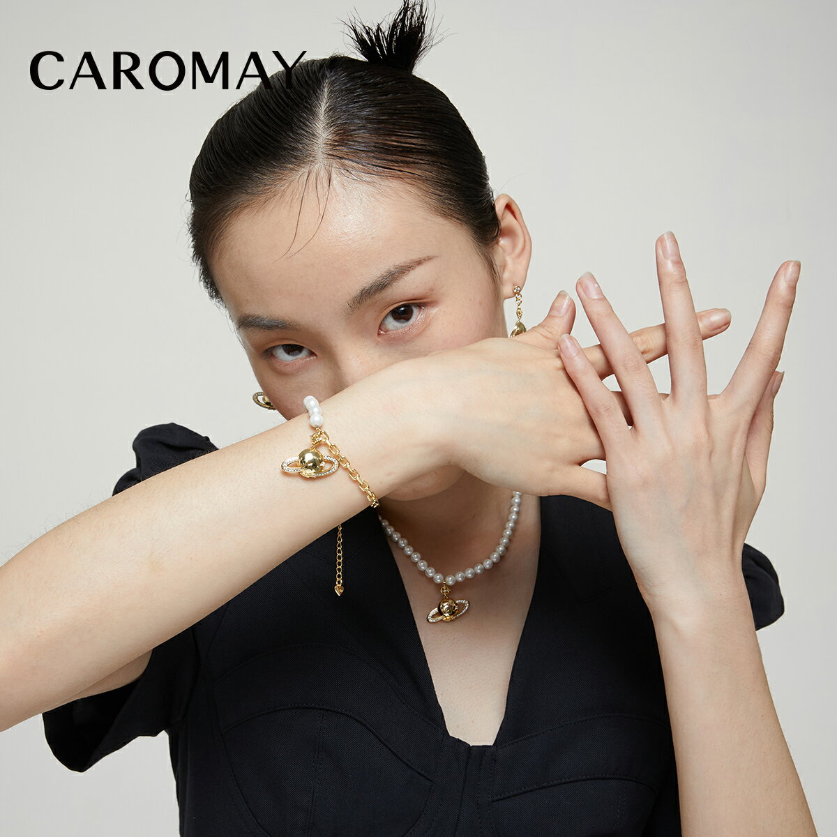 CAROMAY設計師造夢星球拼接手鏈女ins小眾個性首飾冷淡風簡約手飾 2