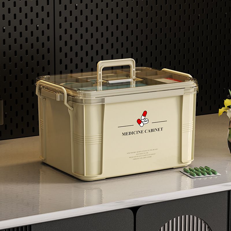 免運 醫藥箱家庭裝大容量藥物收納多層便攜特大號分類藥盒急救箱收納盒-快速出貨