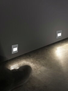 北歐LED嵌入式家用地腳燈現代簡約過道樓梯感應燈臺階網紅踏步燈