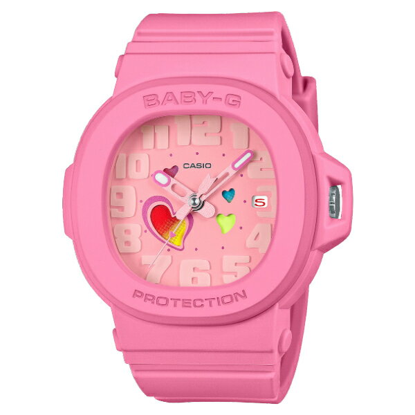CASIO卡西歐 BGA-10系列 BGA-10-4A 變色的心形指標腕錶 粉 42.1mm｜樂天全館特惠中★指定刷卡回饋10%