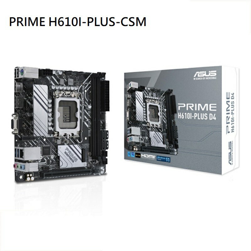 【享最高折300】ASUS 華碩 PRIME H610I-PLUS-CSM 主機板
