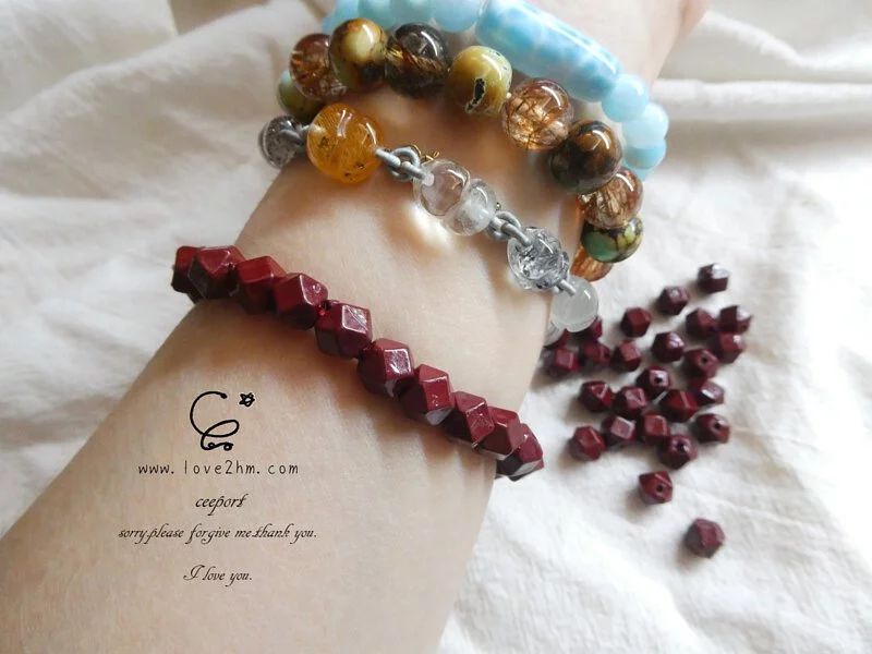 97.25%紫金砂 菱面珠 硃砂 水晶飾品 晶晶工坊-love2hm 4