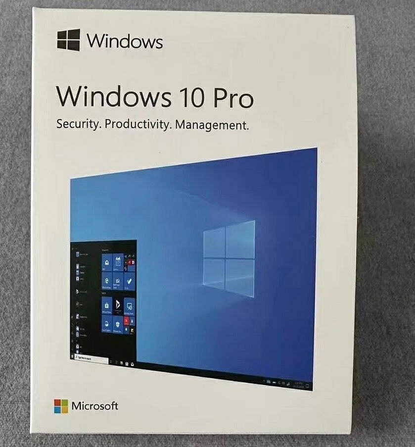 微軟 Windows 10 Pro 專業版 中文彩盒 全新正版 永久啟用 一機一號 含原裝說明書 序【微軟批發零售】